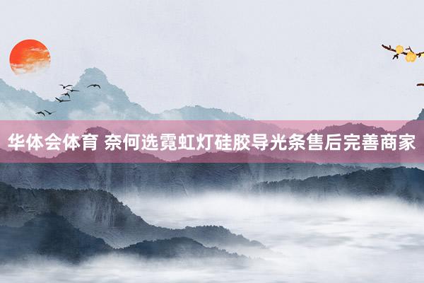 华体会体育 奈何选霓虹灯硅胶导光条售后完善商家