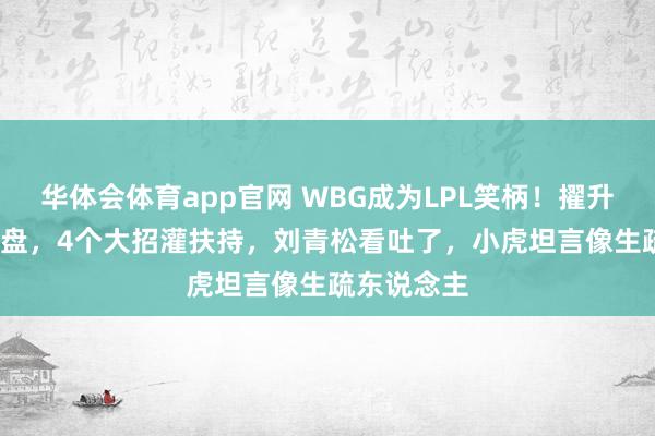 华体会体育app官网 WBG成为LPL笑柄！擢升2500被翻盘，4个大招灌扶持，刘青松看吐了，小虎坦言像生疏东说念主