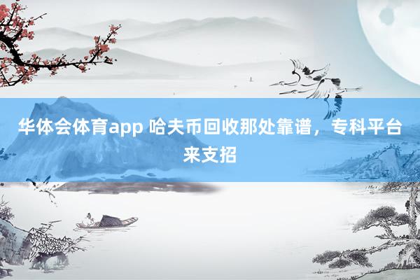 华体会体育app 哈夫币回收那处靠谱，专科平台来支招